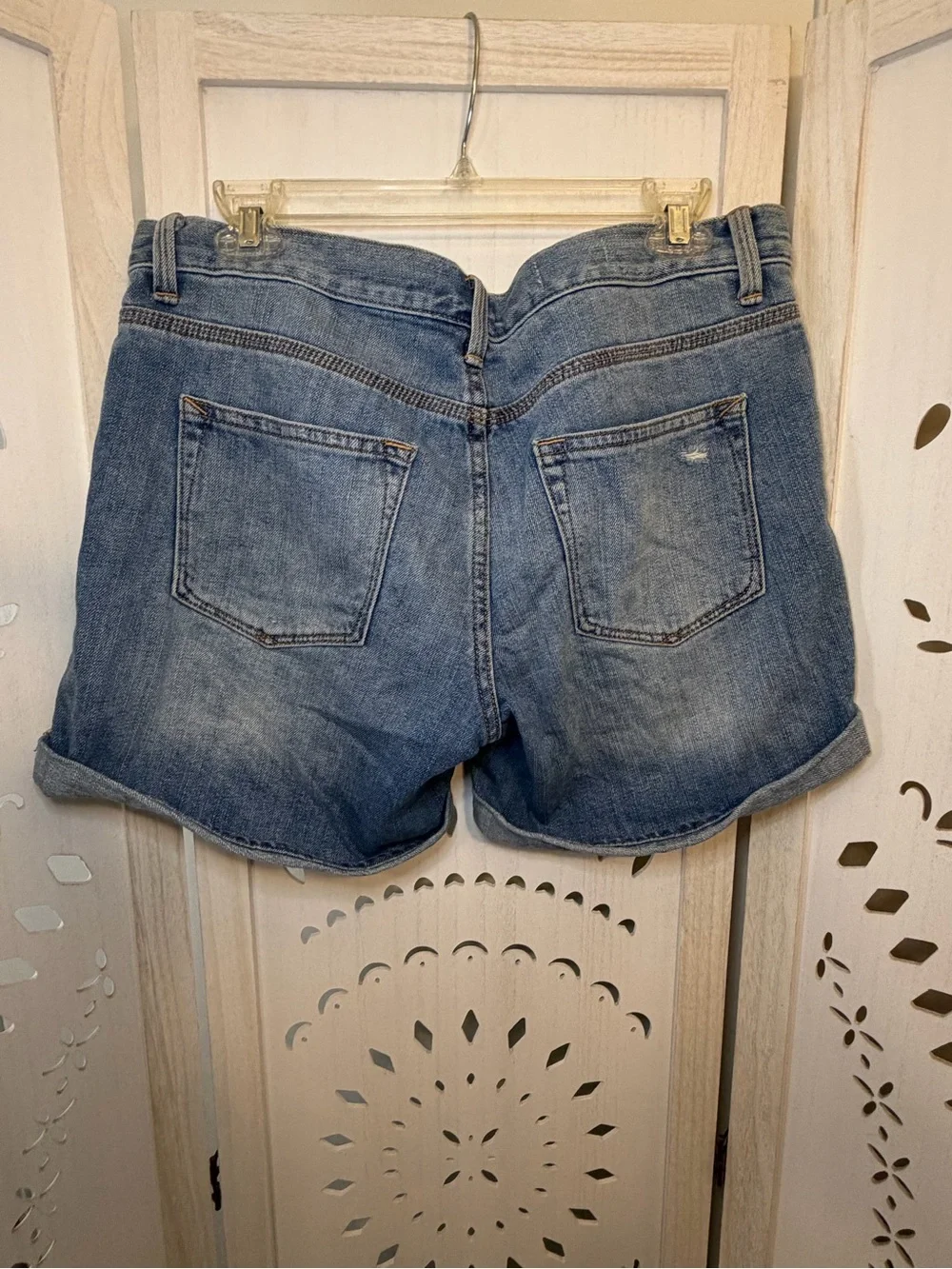 GAP Sexy Boyfriend Distressed Denim Shorts